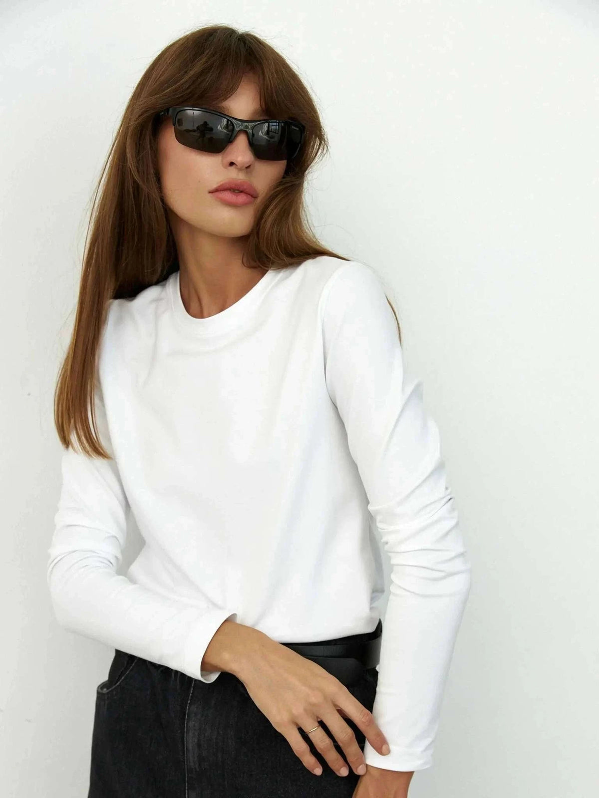 Women’s Loose Cotton Everyday T-Shirt – Soft Casual O-Neck Tee-Light Green / L
