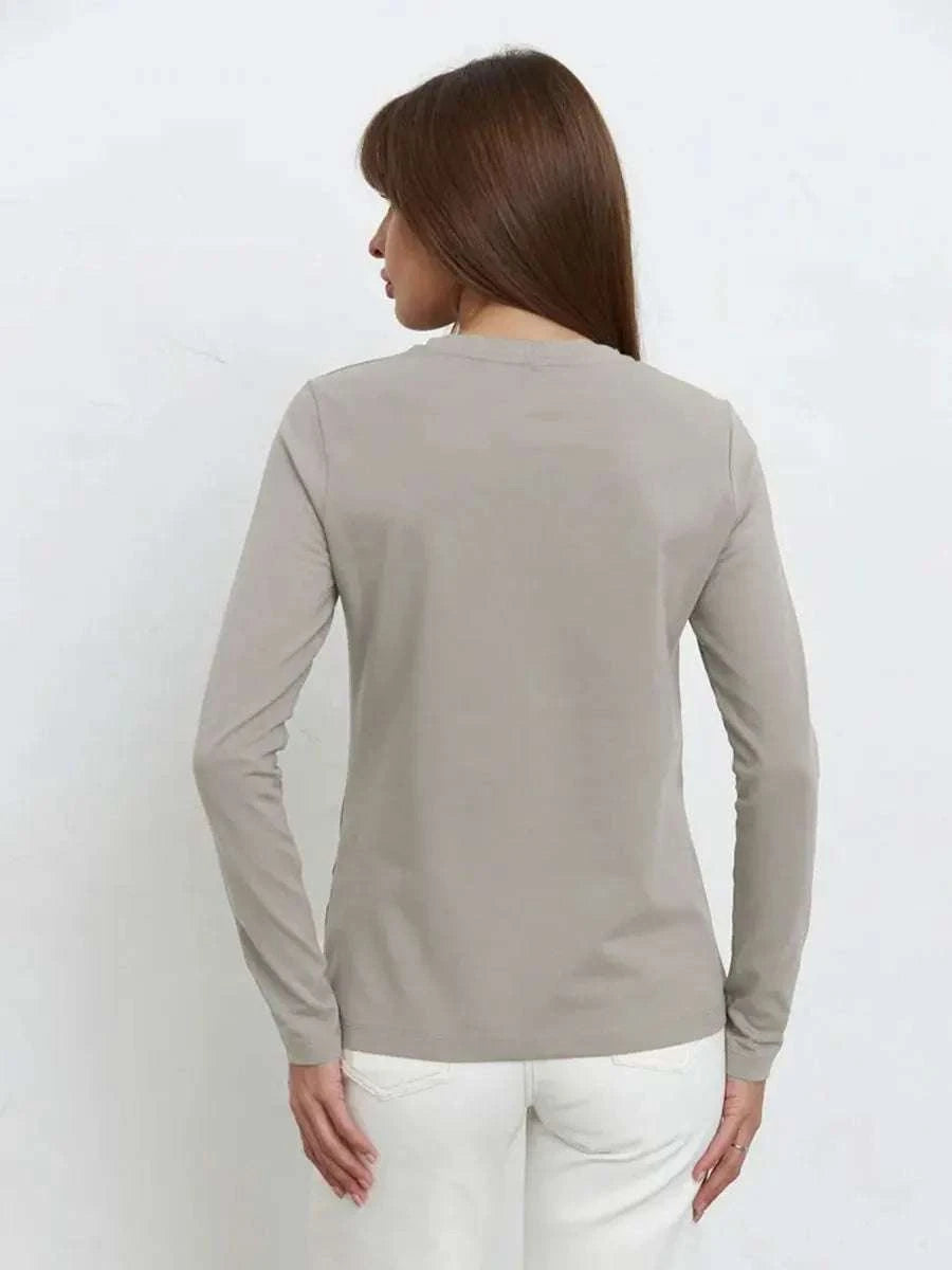 Women’s Loose Cotton Everyday T-Shirt – Soft Casual O-Neck Tee-Light Green / L