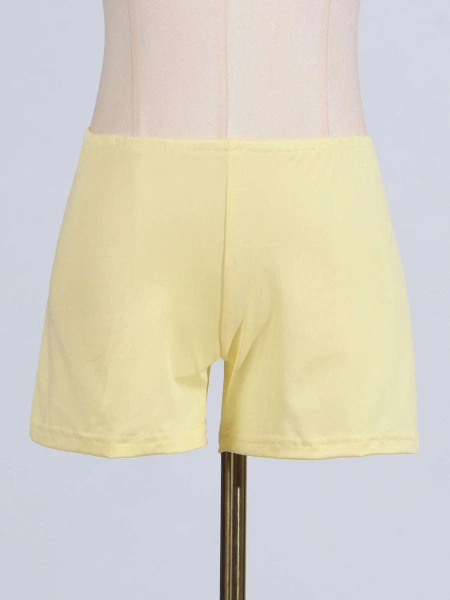 Women's Loose Lace-Up Patchwork Dress-APRICOT / XL