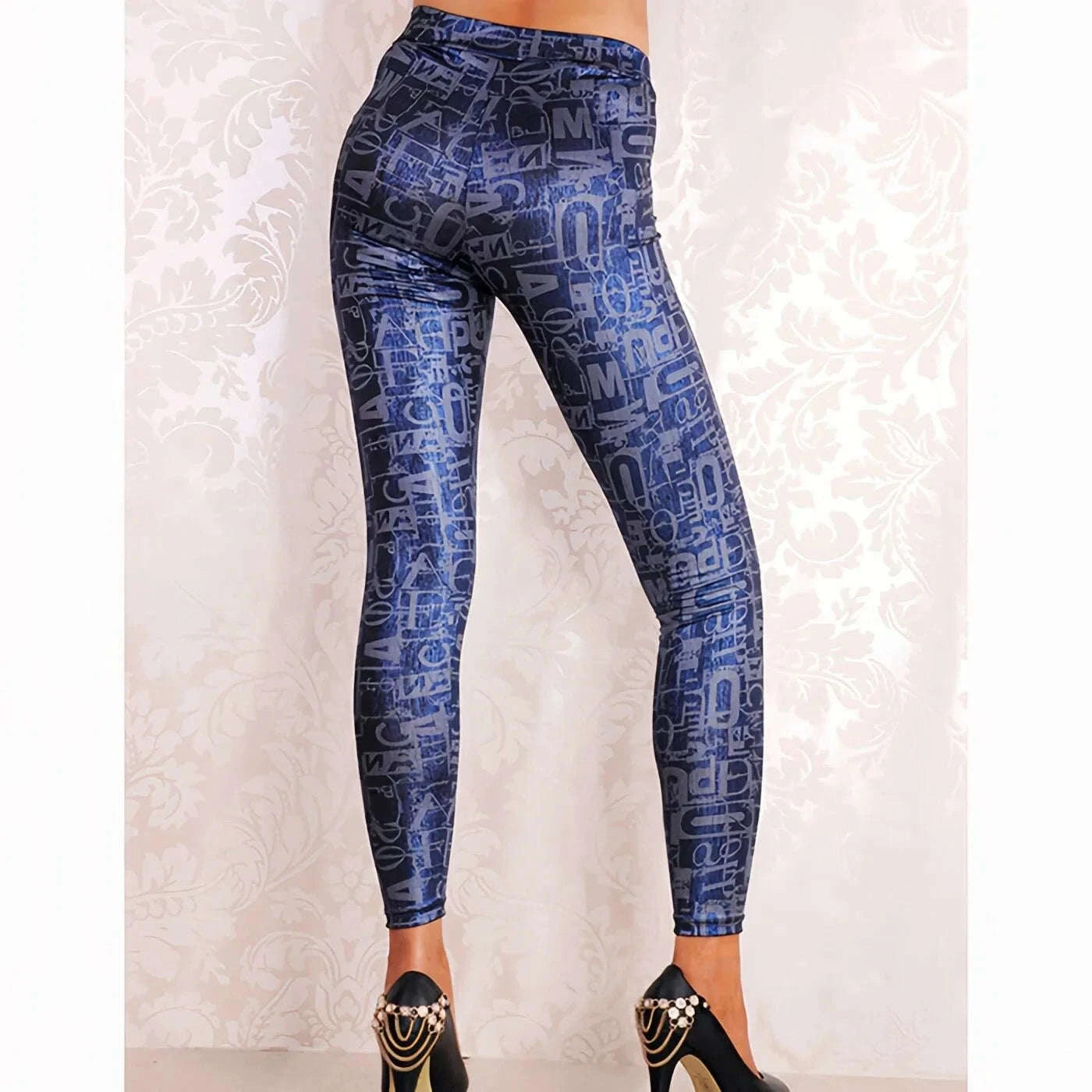 Women's Mid Waisted Casual Leggings for Work, Lounge, Every Day-WL022 / S
