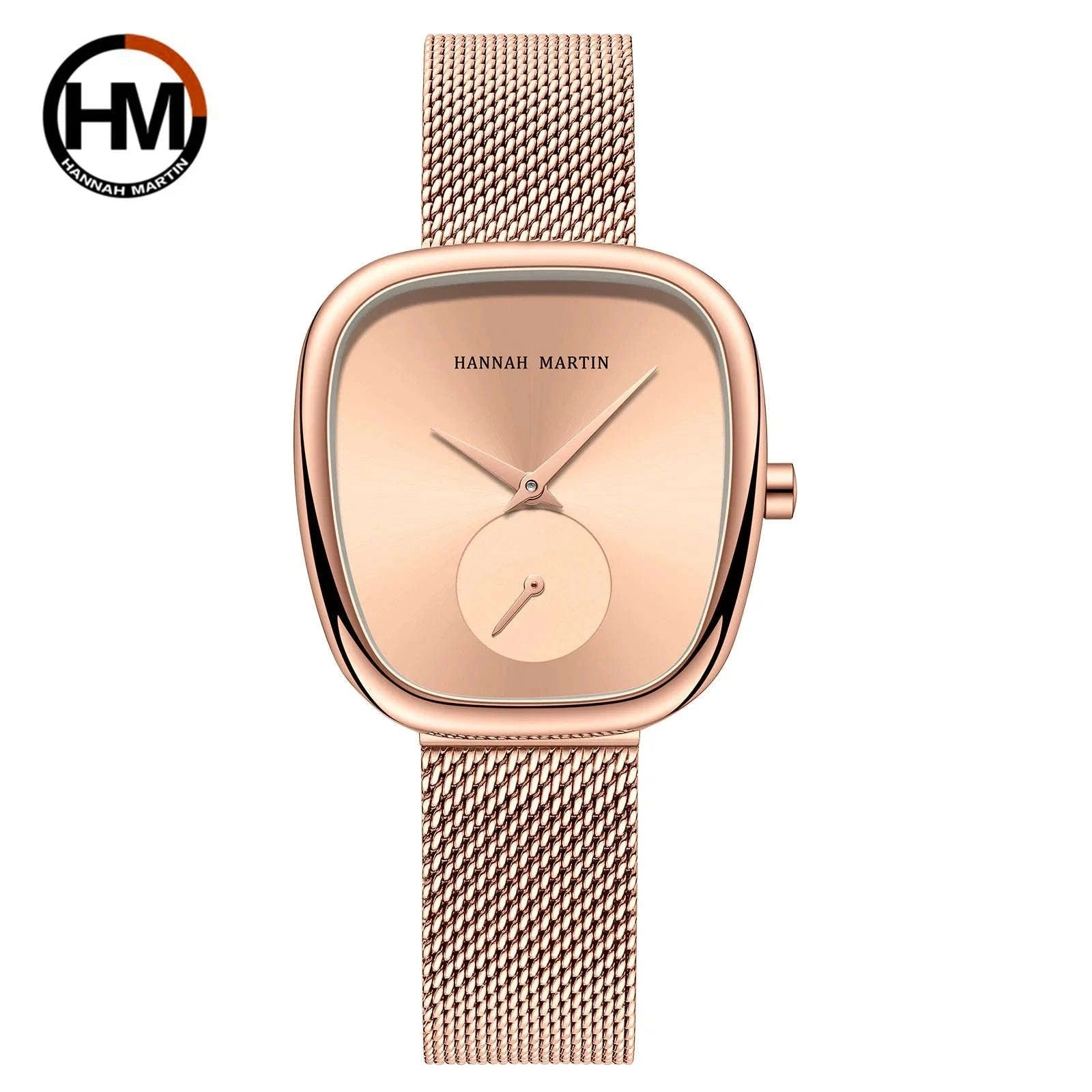 Women's Quartz Wristwatch in Rose Gold Oval Barrel Design-1251B-WFF-TZ / United States
