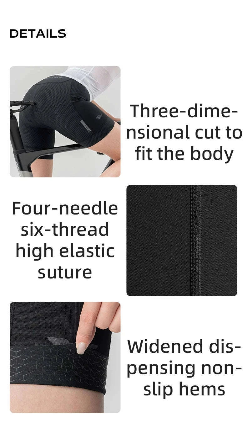 Women’s Quick-Dry Cycling Shorts Breathable Anti-Sweat Bike Shorts-YDDK004 / Asia XXL (EU XL)