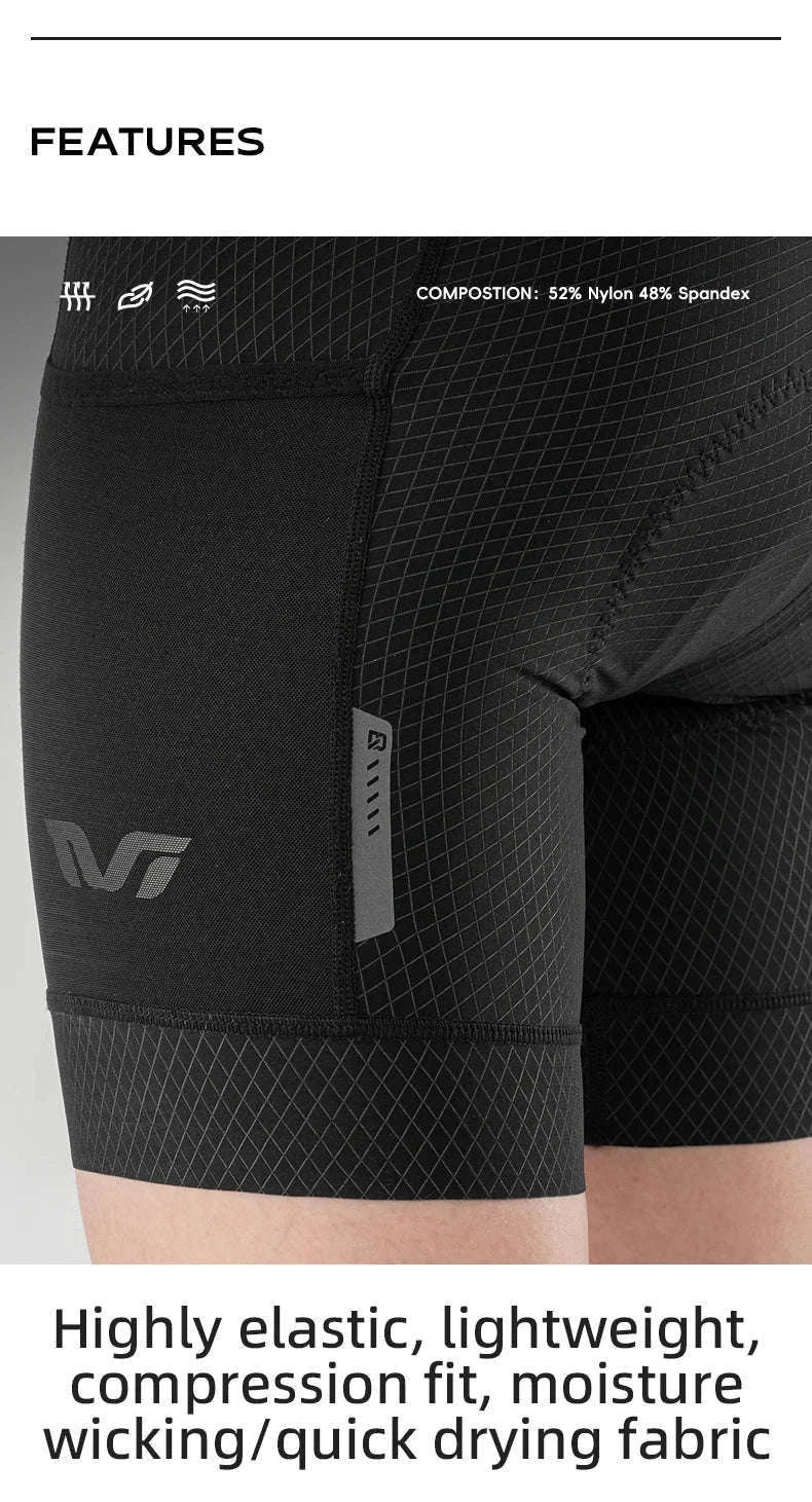 Women’s Quick-Dry Cycling Shorts Breathable Anti-Sweat Bike Shorts-YDDK004 / Asia XXL (EU XL)