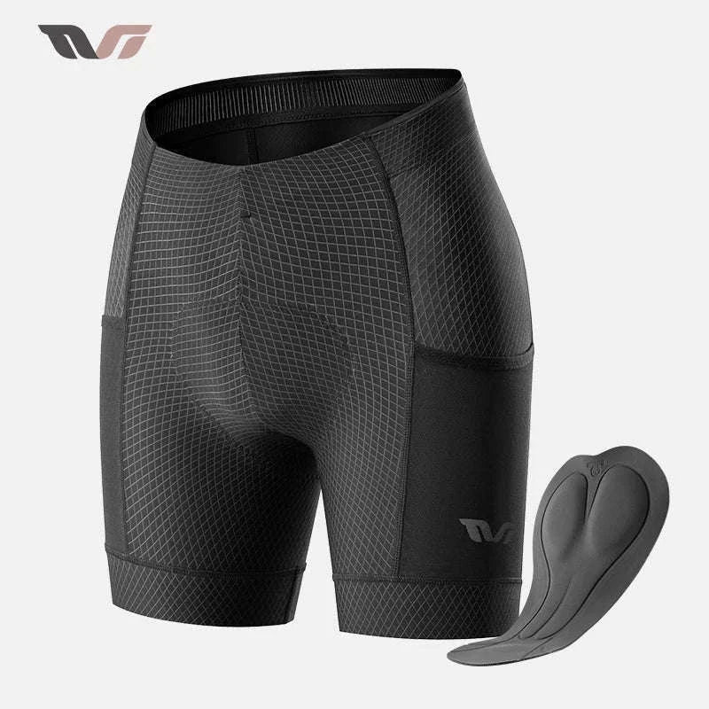 Women’s Quick-Dry Cycling Shorts Breathable Anti-Sweat Bike Shorts-YDDK004 / Asia XXL (EU XL)