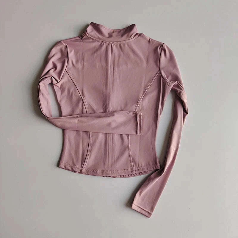 Women's Quick Dry Yoga Jacket with Seamless Comfort-White / M