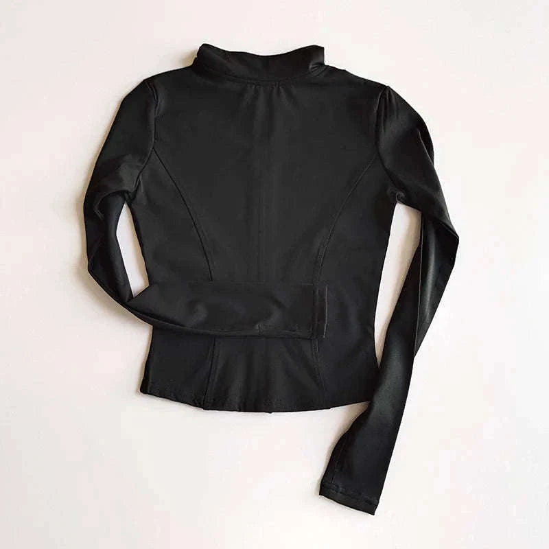 Women's Quick Dry Yoga Jacket with Seamless Comfort-White / M