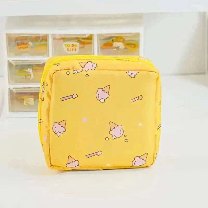 Women’s Sanitary Napkin & Tampon Organizer Pouch-Bear
