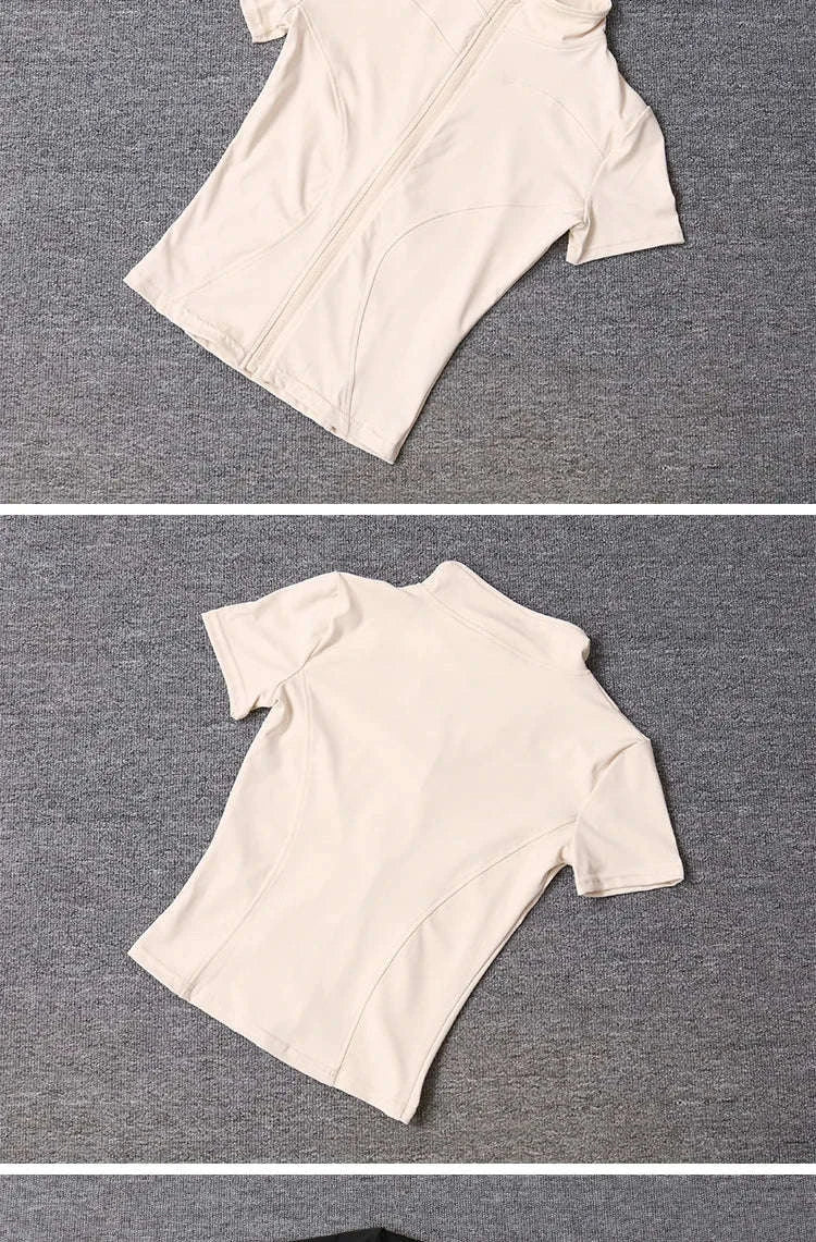 Women’s Slim Fit Quick-Drying Sportswear Set-Ivory / S