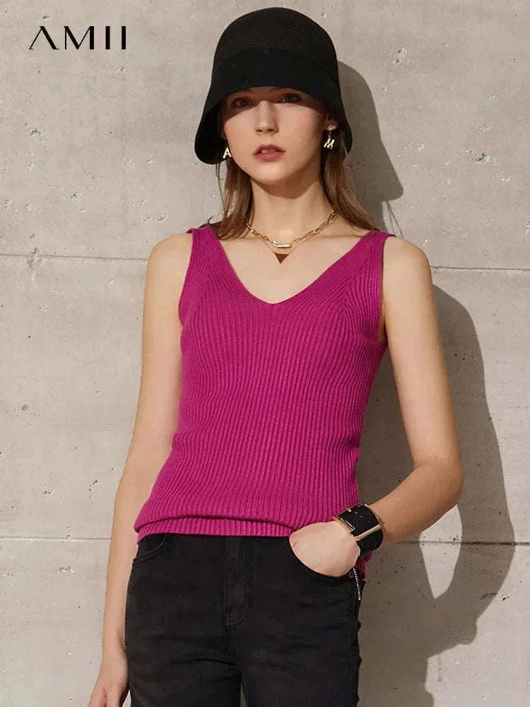 Women’s Slim Fit V-Neck Camisole Top for Office and Summer Wear-green / M