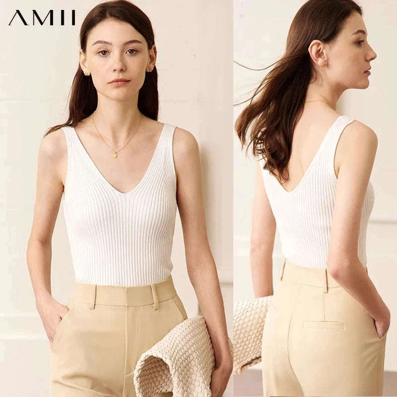 Women’s Slim Fit V-Neck Camisole Top for Office and Summer Wear-green / M