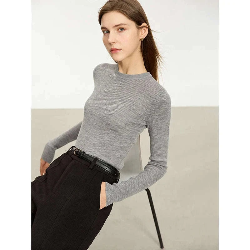 Women’s Slim Fit Wool Turtleneck Sweater – Soft Stretch Winter Pullover-coffee12323075 / M