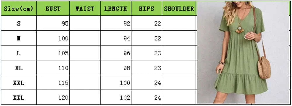 Women’s Summer Peplum Dress-S / green