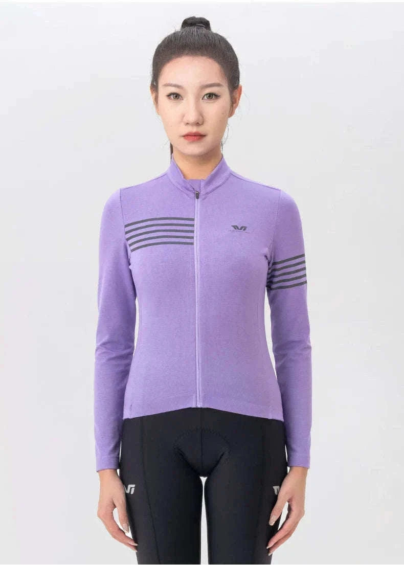 Women’s Windproof Thermal Cycling Jacket for Spring & Autumn Rides-YPW065-3 / Asian L(EUR M)