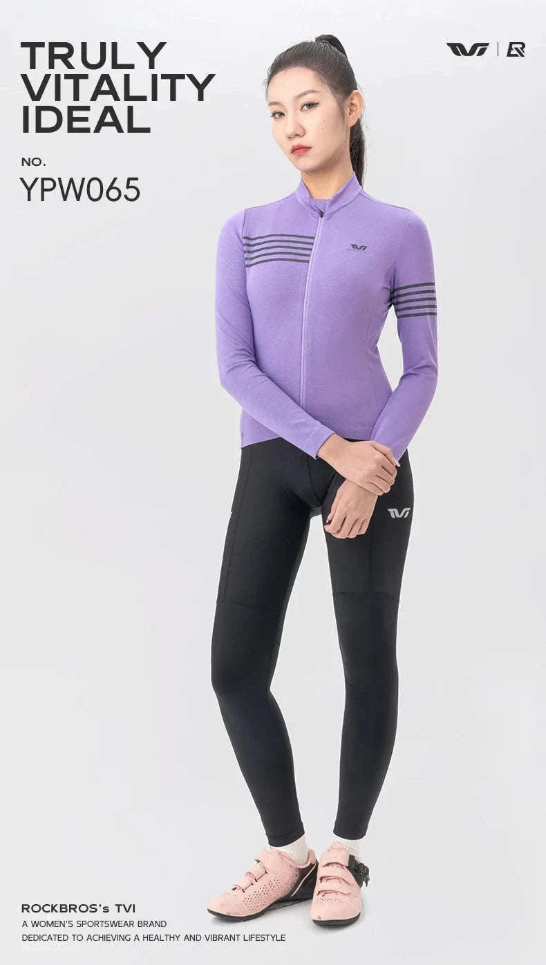 Women’s Windproof Thermal Cycling Jacket for Spring & Autumn Rides-YPW065-3 / Asian L(EUR M)