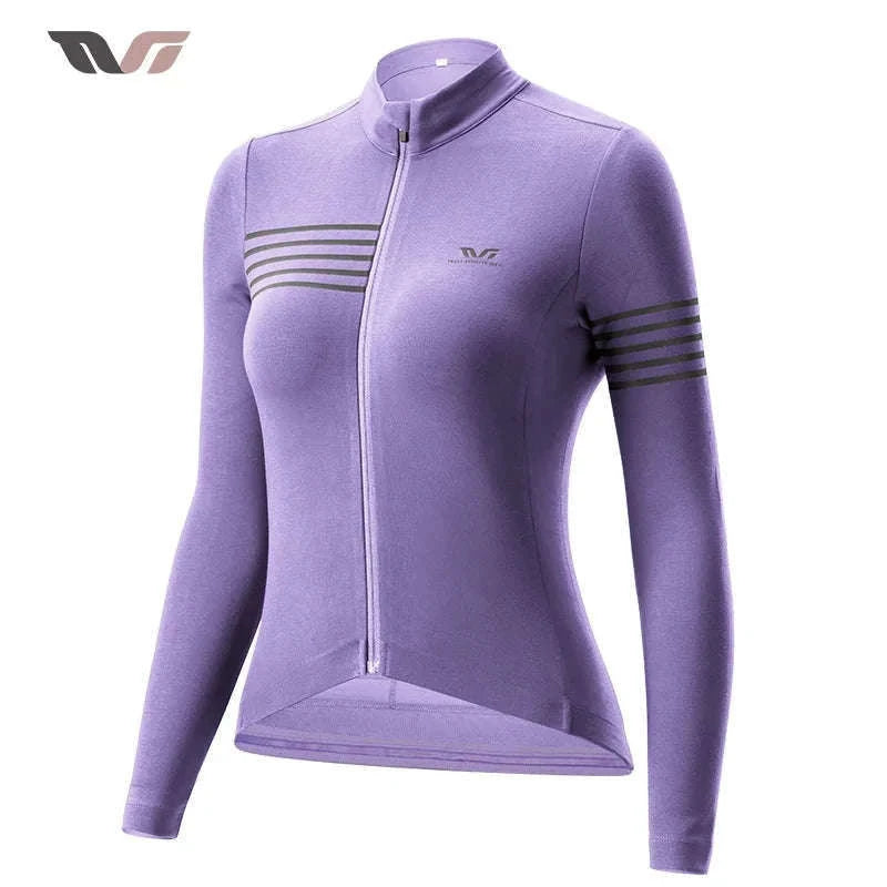 Women’s Windproof Thermal Cycling Jacket for Spring & Autumn Rides-YPW065-3 / Asian L(EUR M)