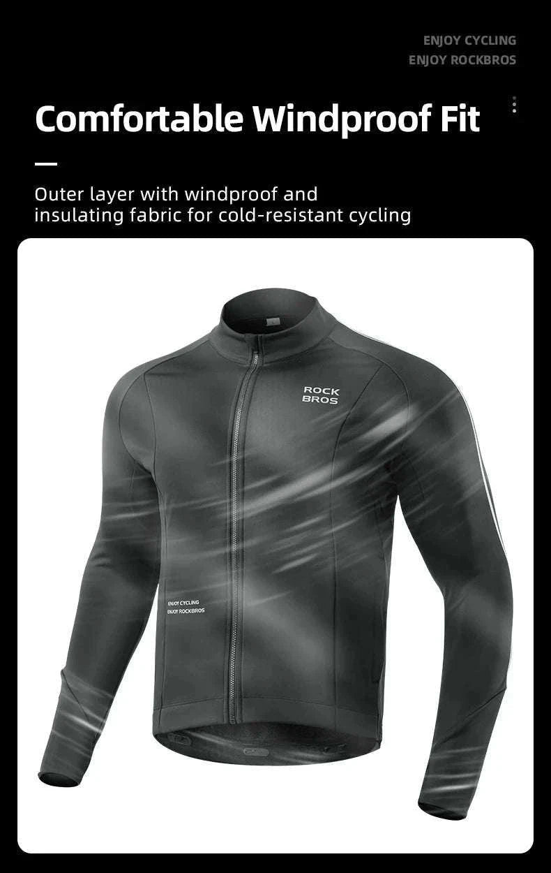 Women’s Winter Cycling Jacket with Fleece Lining and Windproof Design-YPW057 / Asian XXXL(EUR XXL)