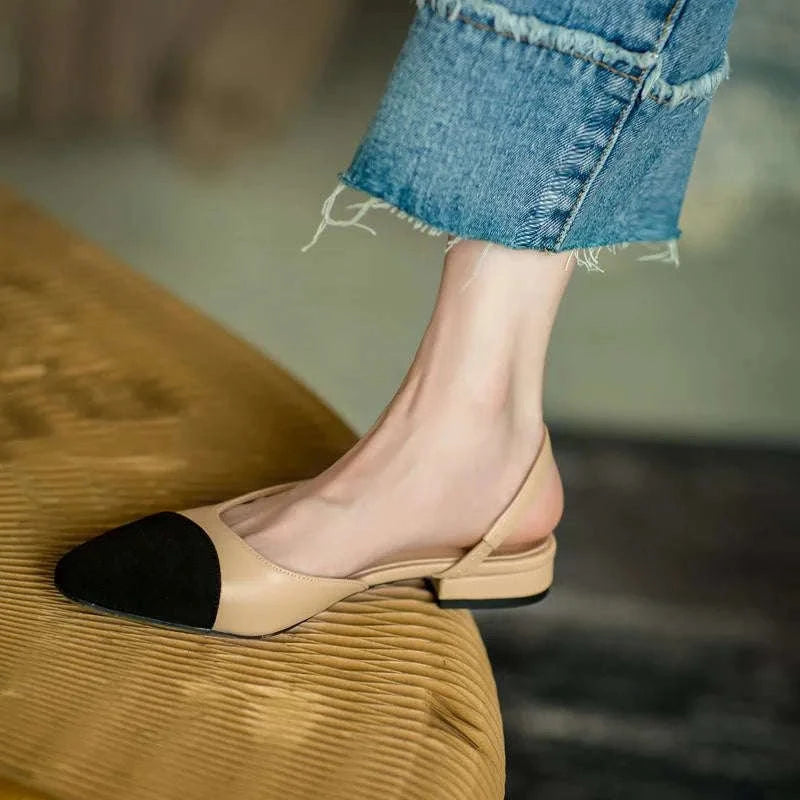 Women Sandals Non-Slip Soft Low Heel Slip-On-black 2cm / 39