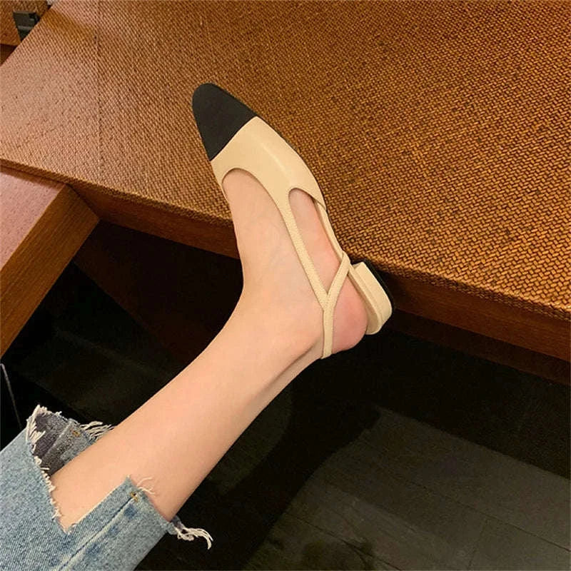 Women Sandals Non-Slip Soft Low Heel Slip-On-black 2cm / 39