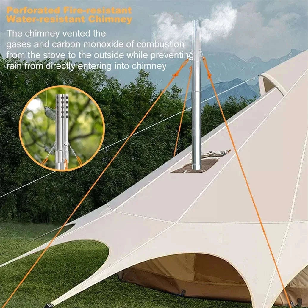 Wood Burning Stove for Camping, Tent Heating and Cooking-Australia