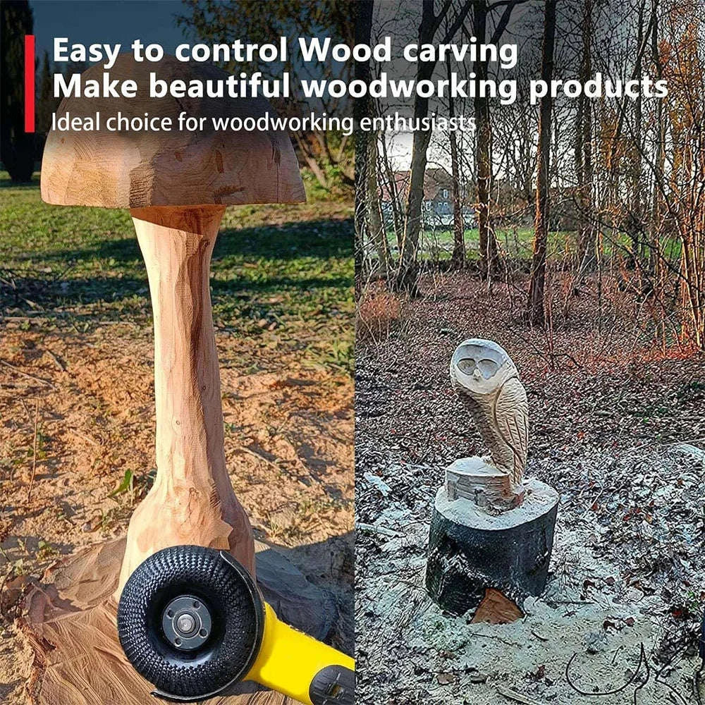 Wood Carving Disc Grinder Wheel for Precise Wood Shaping-Default Title