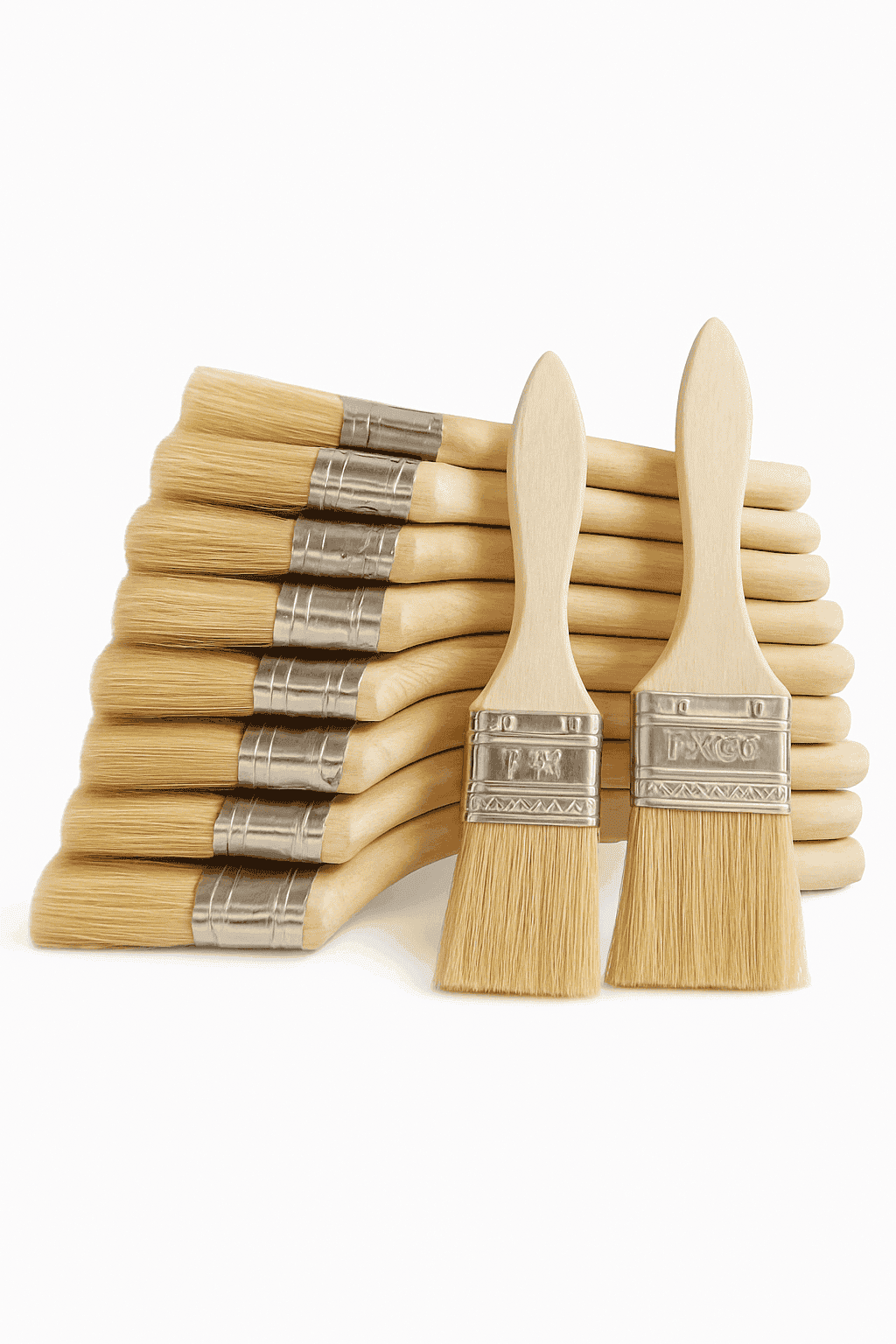 Wooden Paint Brush Set for Smooth, Even Painting-6inch / 5Pcs