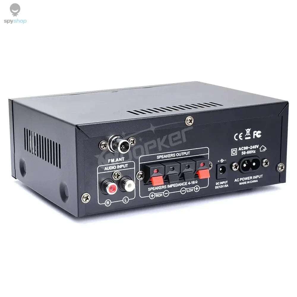 Woopker AK45 HiFi Bluetooth Amplifier – Powerful Stereo Audio with Multi‑Input Design-UK Plug