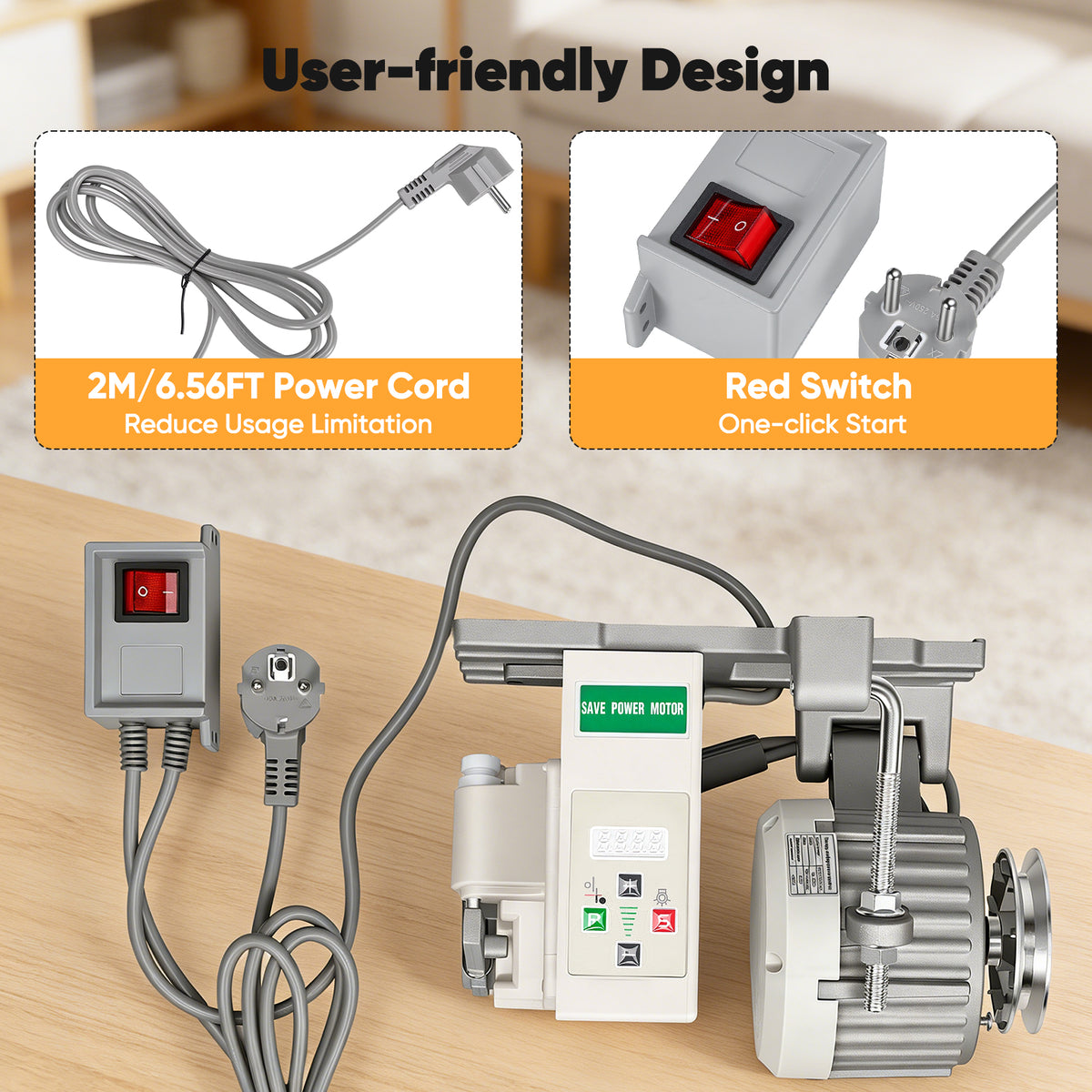Industrial Sewing Machine Servo Motor with Speed Control