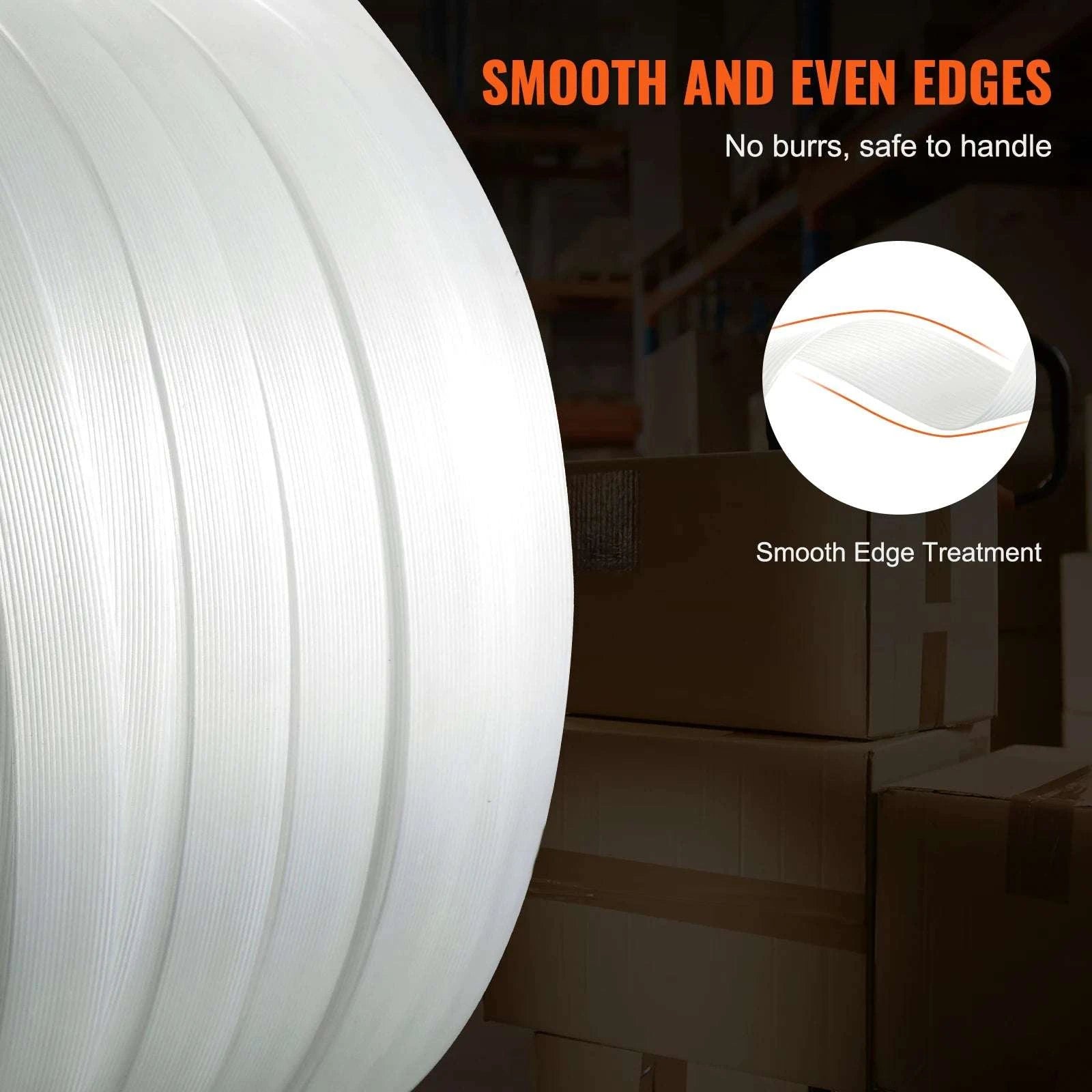 Woven Strapping Roll 330–1640ft Heavy Duty Pallet Packaging Band-330ft / United States