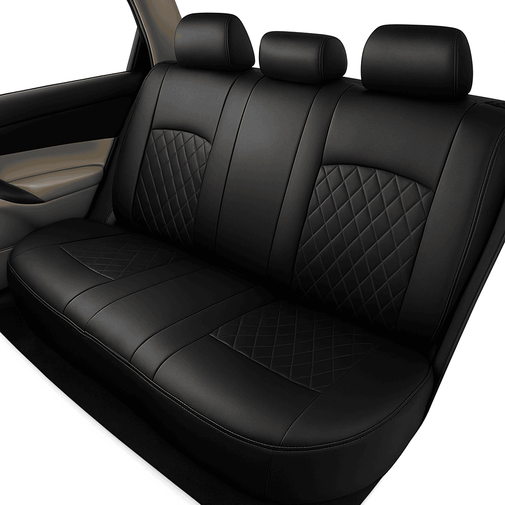 Wrapped Full Surround Car Seat Cover-1 pc black rear