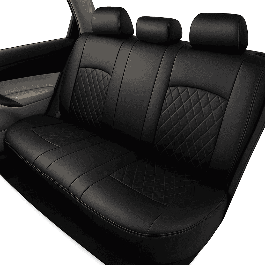 Wrapped Full Surround Car Seat Cover-1 pc black rear