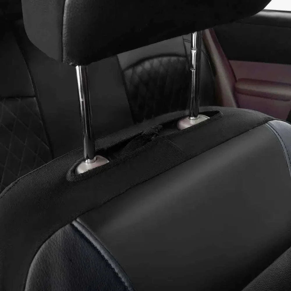 Wrapped Full Surround Car Seat Cover-1 pc black rear