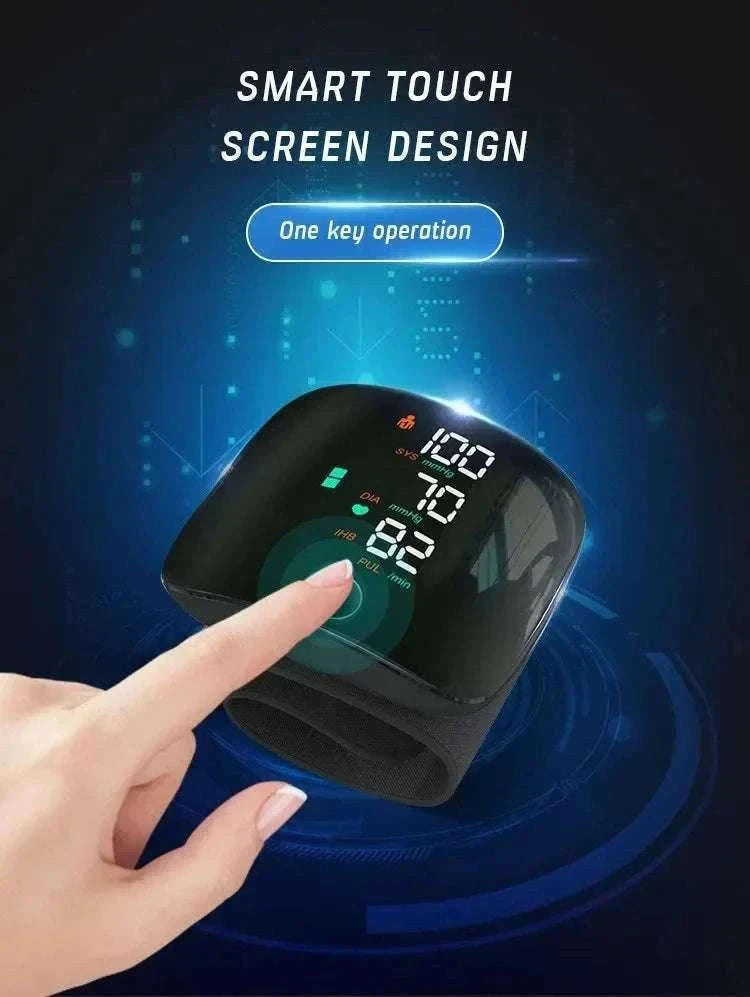 Wrist Blood Pressure Monitor with LED Display and Voice Prompt-Russian Voice