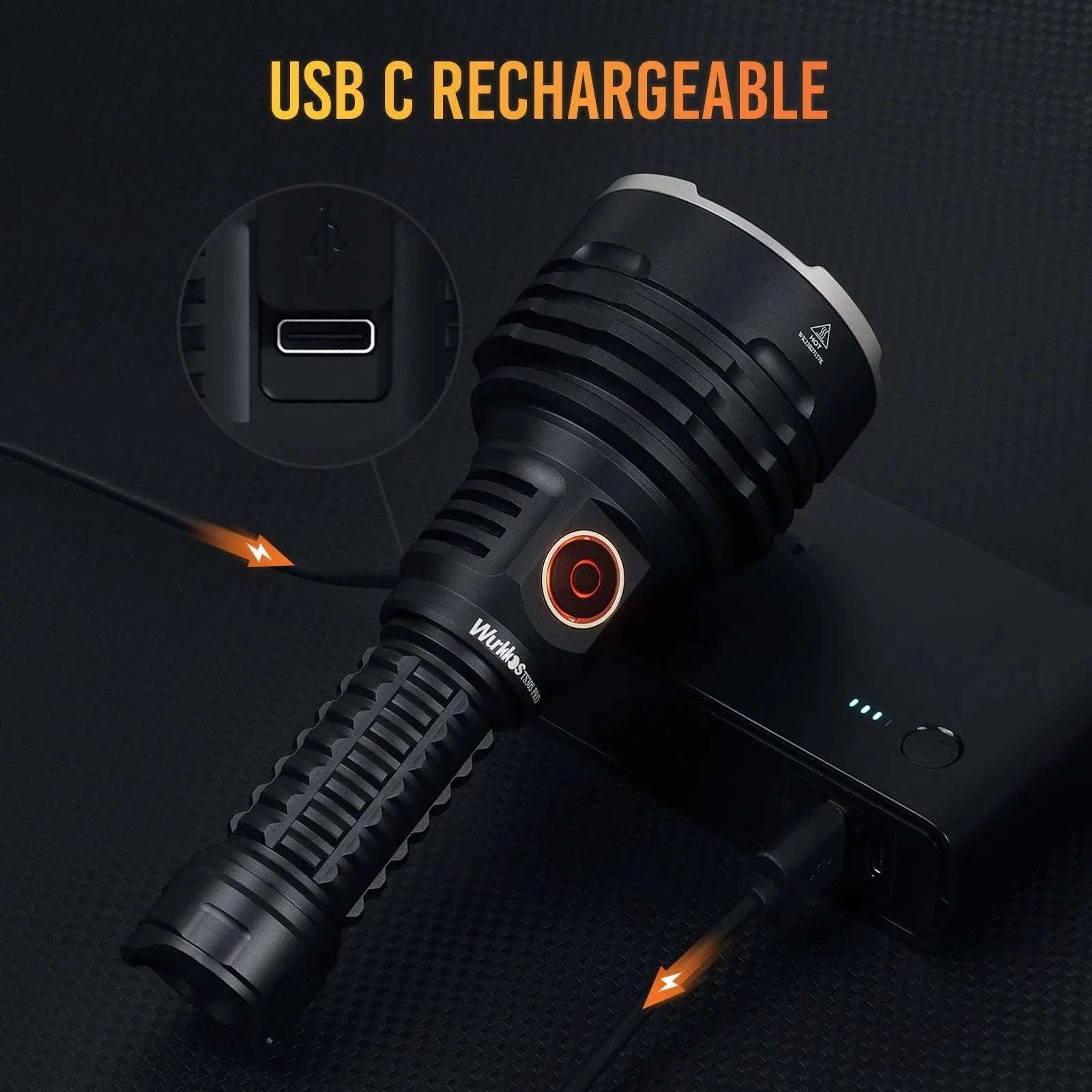 Wurkkos TS30S Pro 6000lm Tactical Flashlight 1086m USB-C Power Bank-5700K / Poland