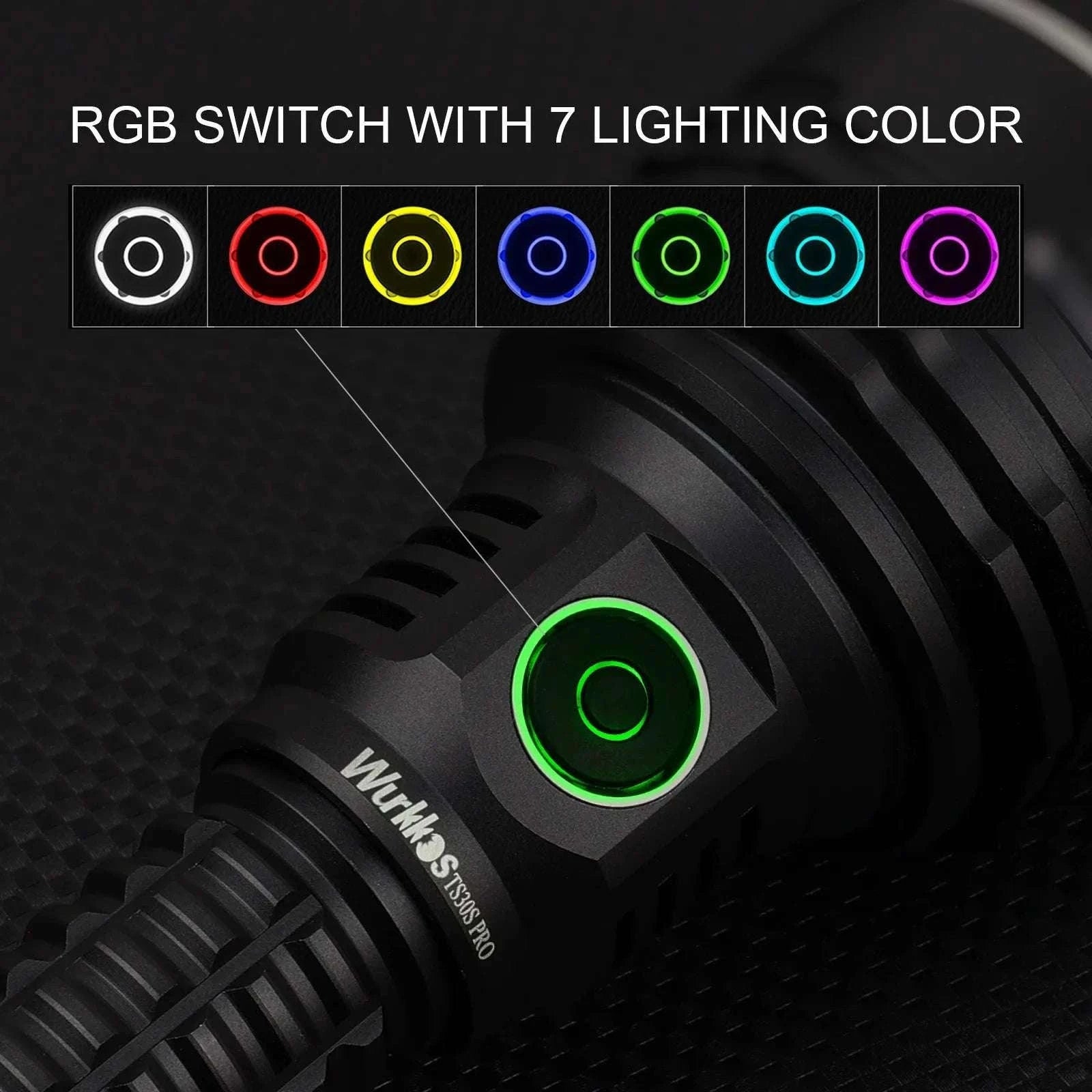 Wurkkos TS30S Pro 6000lm Tactical Flashlight 1086m USB-C Power Bank-5700K / Poland