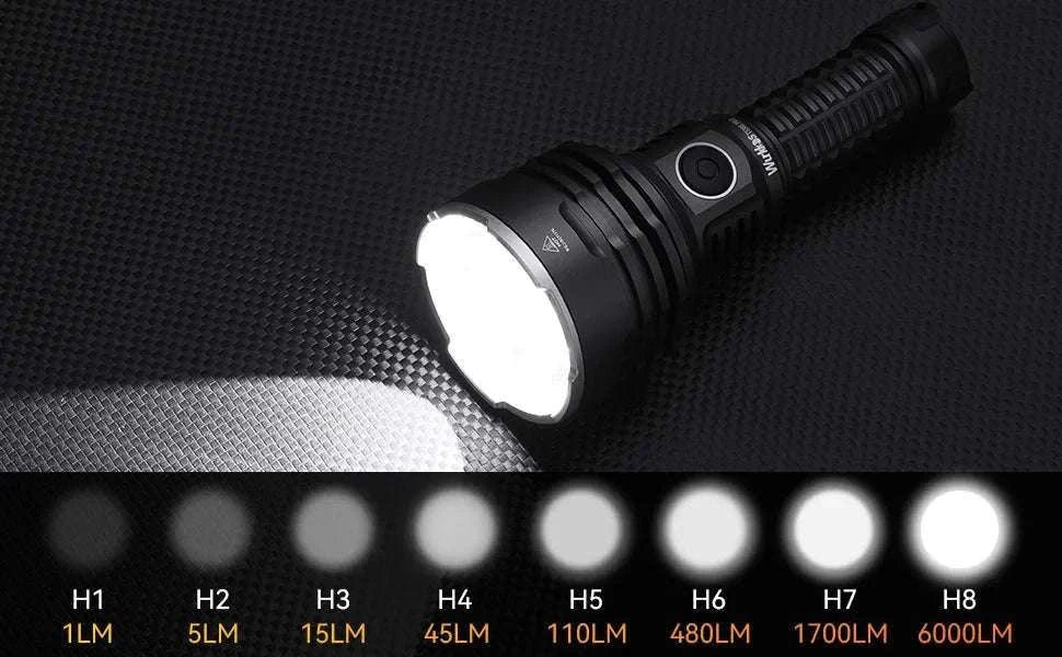 Wurkkos TS30S Pro 6000lm Tactical Flashlight 1086m USB-C Power Bank-5700K / Poland