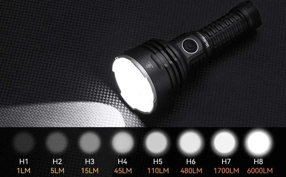 Wurkkos TS30S Pro 6000lm Tactical Flashlight 1086m USB-C Power Bank-5700K / Poland
