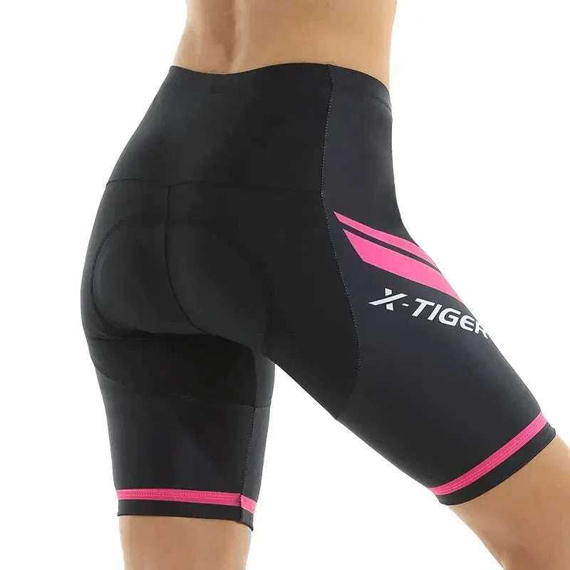 X‑TIGER Women’s Cycling Shorts with 3D Gel Padding-L / XW-DK-01303