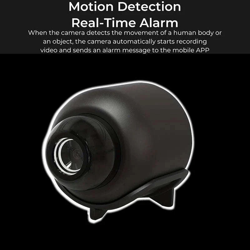 X5 Mini Camera with 1080P Night Vision and Motion Detection-Black