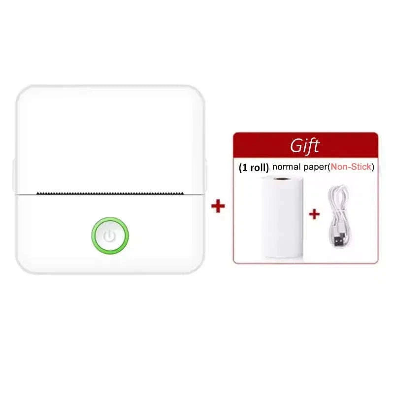 X6 Mini Thermal Printer for Labels, Notes & Photos-White-set 1