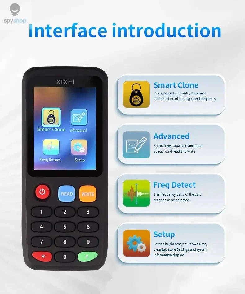 X7 Smart RFID Card Reader – Multifrequency Cloning, Decryption & Programming-Package 1