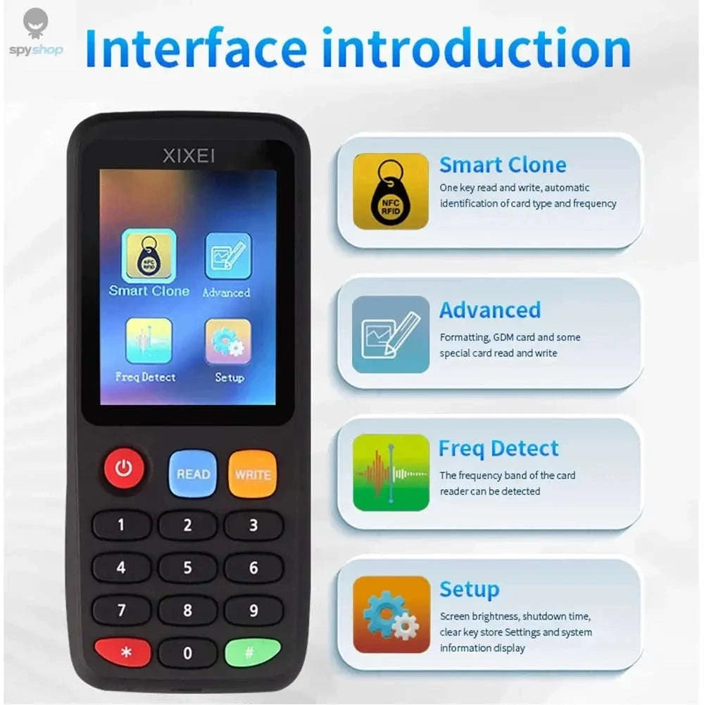 X7 Smart RFID Card Reader – Multifrequency Cloning, Decryption & Programming-Package 1