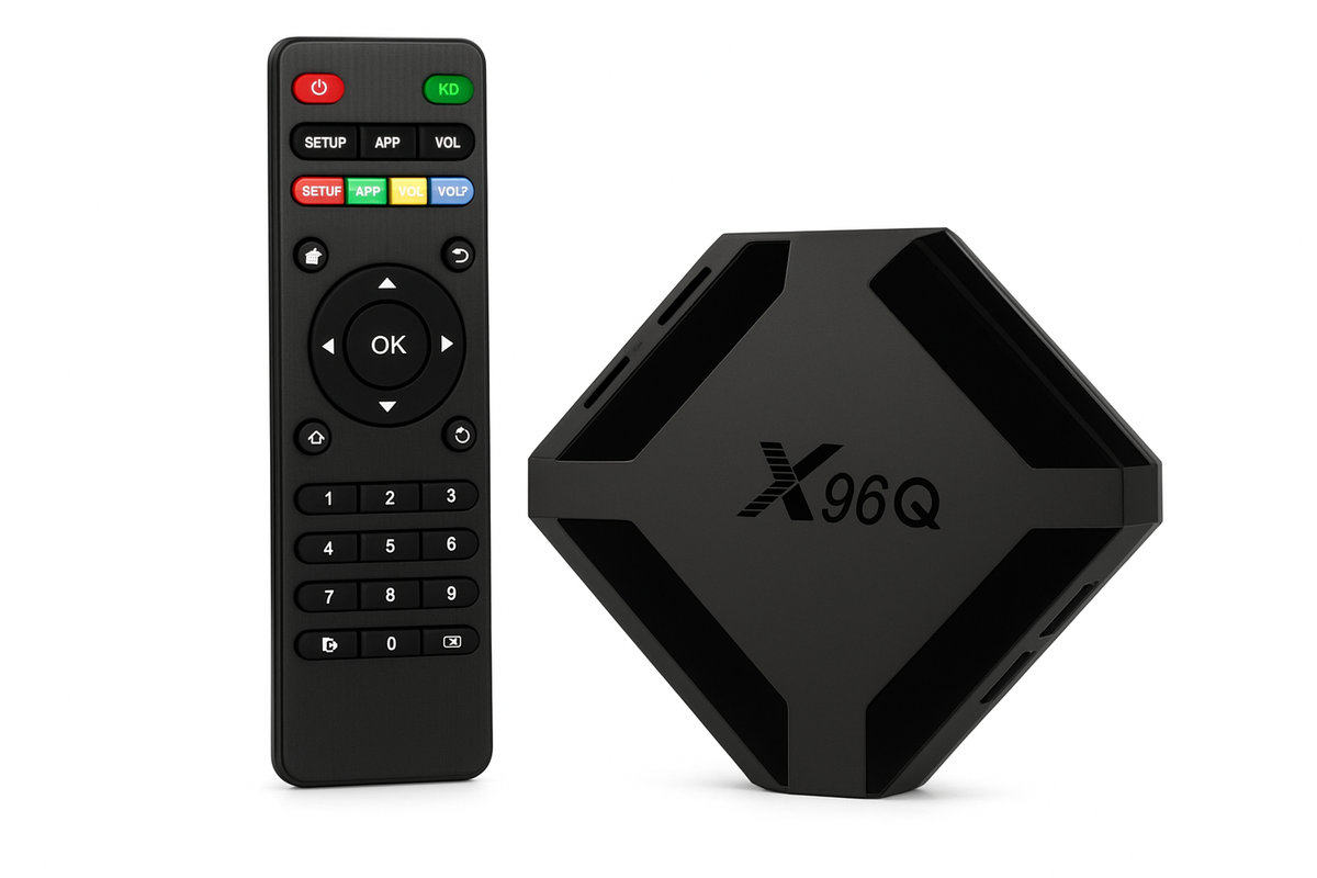 X96Q Android 10.0 TV Box, 2GB DDR3, 16GB EMMC, 4K Ultra HD, Allwinner H313 Quad-Core ARM Cortex-A53, Wi-Fi, Mini Smart Media Player Set-Top Box, με IR Remote Control, Συμβατό με διάφορες LCD τηλεοράσεις και παλιότερα μοντέλα τηλεοράσεων