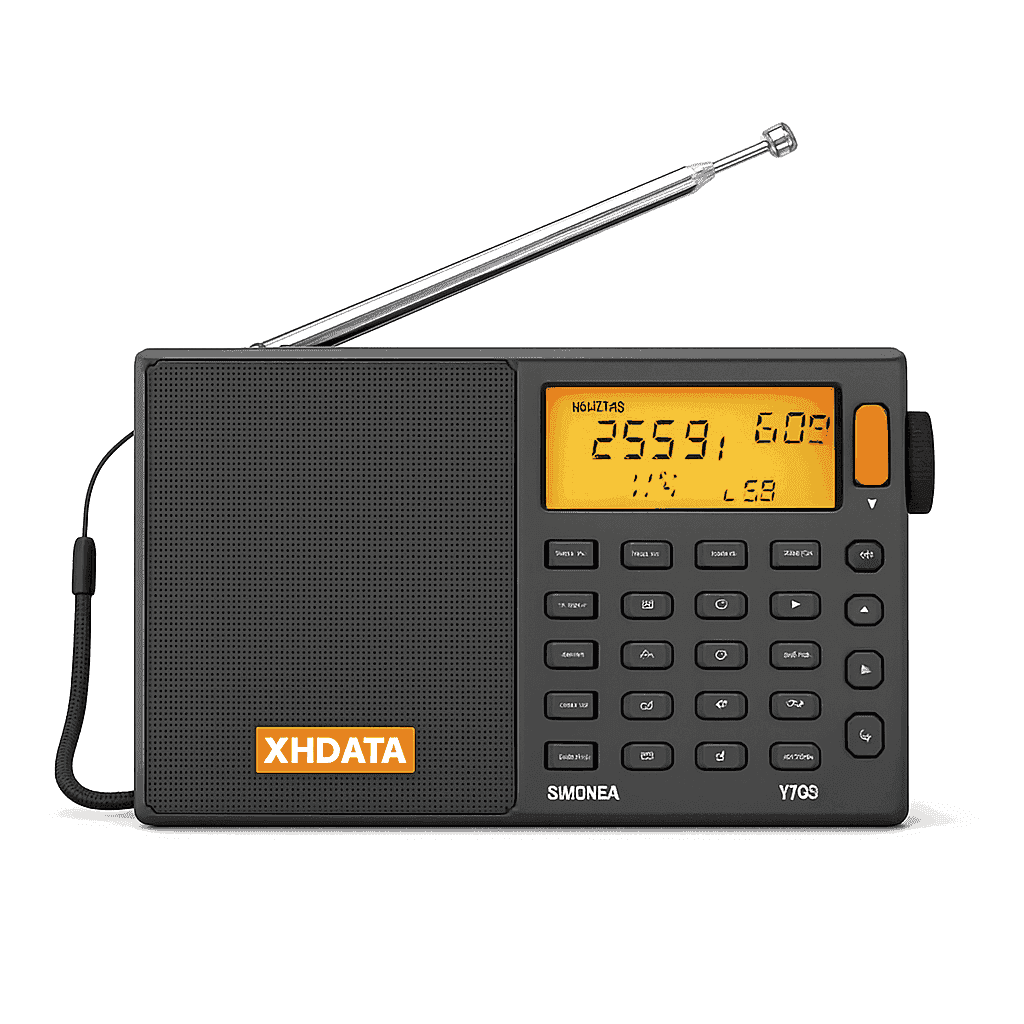 XHDATA D-808 Multiband Portable Radio with SSB, AIR & DSP Tuning-XHDATA-Gray / GERMANY