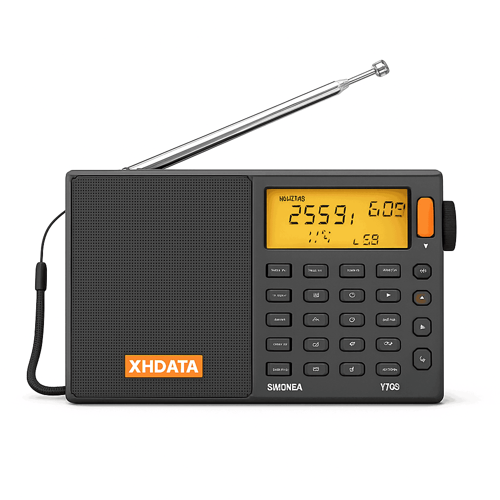 XHDATA D-808 Multiband Portable Radio with SSB, AIR & DSP Tuning-XHDATA-Gray / GERMANY