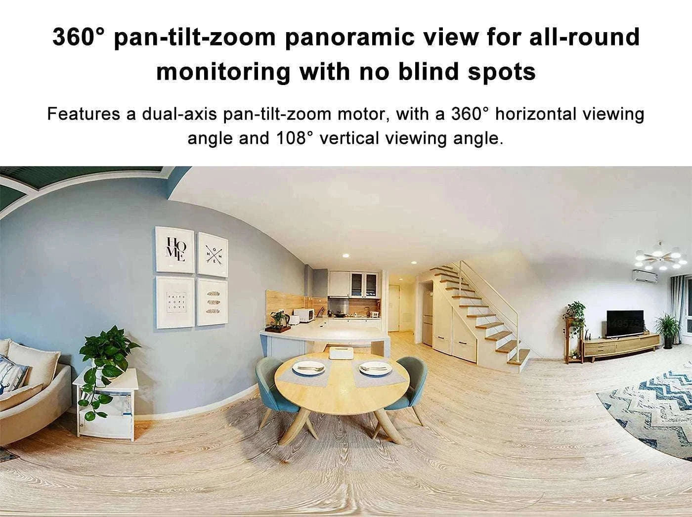 Xiaomi 2K Indoor Smart Camera 360° WiFi Baby Monitor Security Cam-Add AU Adapter
