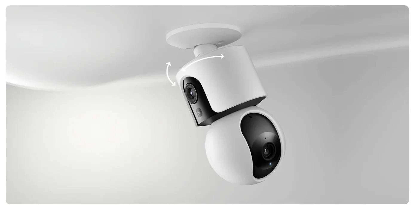 Xiaomi C300 Dual Lens Smart Camera 360° AI WiFi 6 Home Security-Add UK Adapter