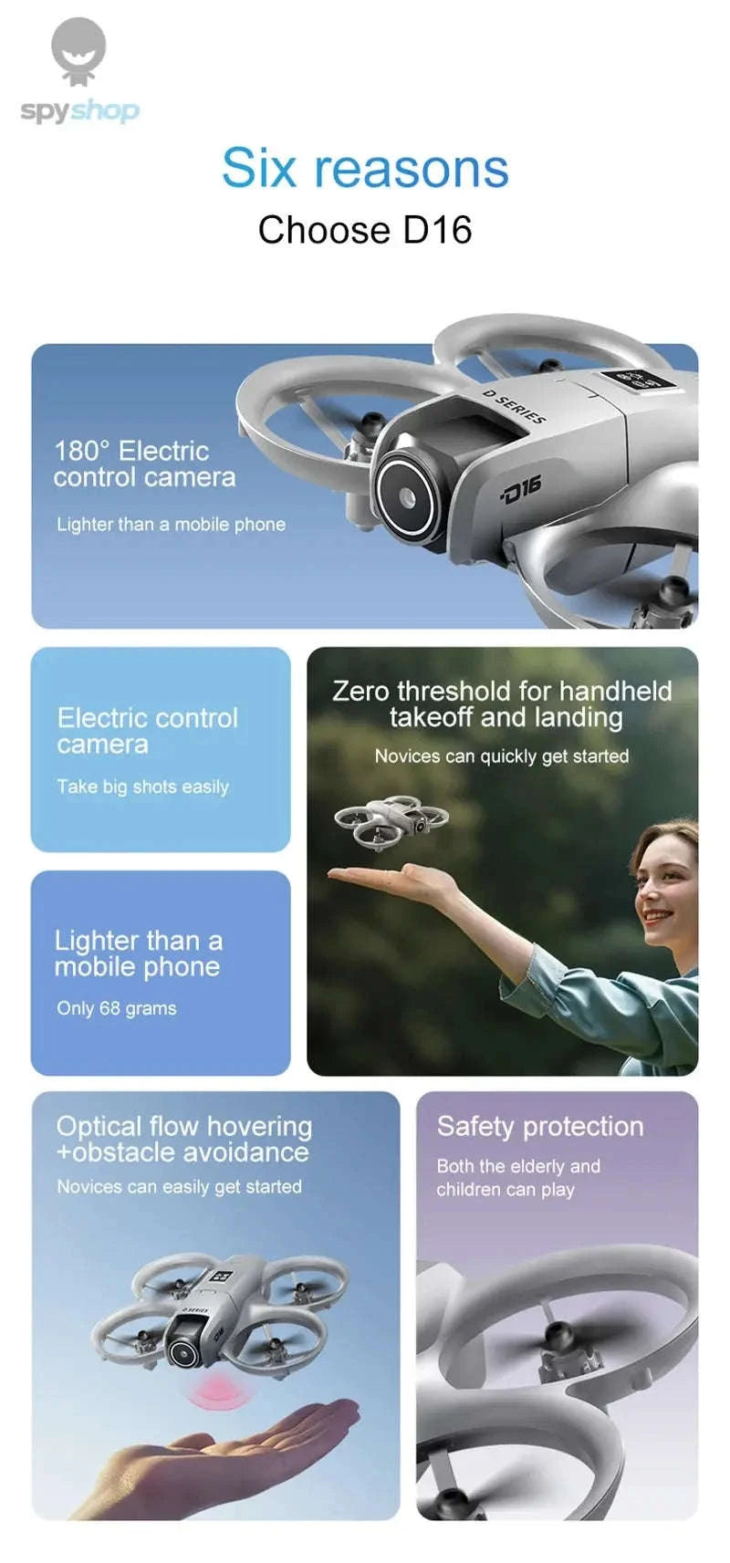 Xiaomi D16 Mini Drone-Grey-8K HD-B1