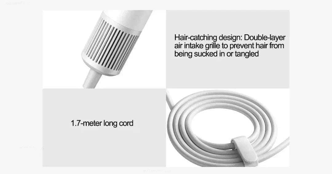 Xiaomi H501 SE High Speed Hair Dryer 62m/s Ionic Care 220V-H501SE white / EU