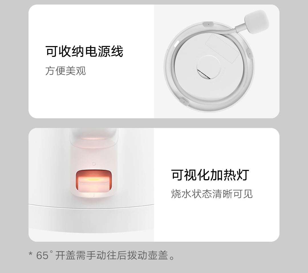 Xiaomi Mi Electric Kettle N1 1.5L 1500W Fast Boil Double-Layer-WHITE / UK