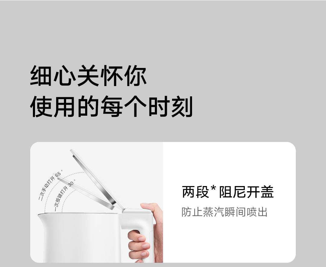 Xiaomi Mi Electric Kettle N1 1.5L 1500W Fast Boil Double-Layer-WHITE / UK